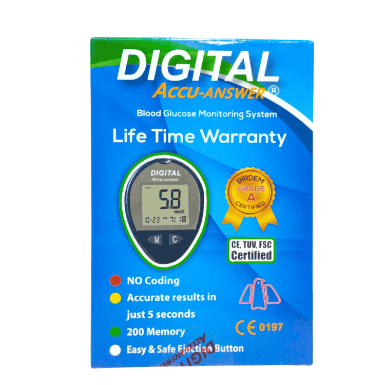 Digital Accu-Answer Blood Glucose Monitoring System